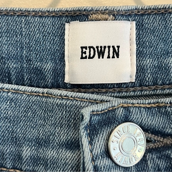 Anthropologie Edwin Cassia Mini Boot Cropped Jeans 28 - Picture 5 of 16